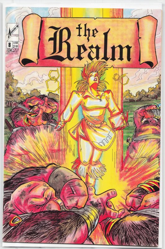 Realm #8 (1987), raw, ungraded comic book — front cover