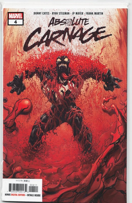 Absolute Carnage #4 (2019), raw, ungraded comic book — front cover