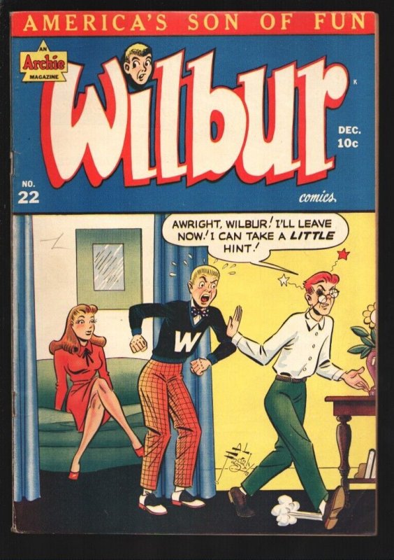 Wilbur #22 (Archie Comics, 1948), raw, ungraded comic book — front cover