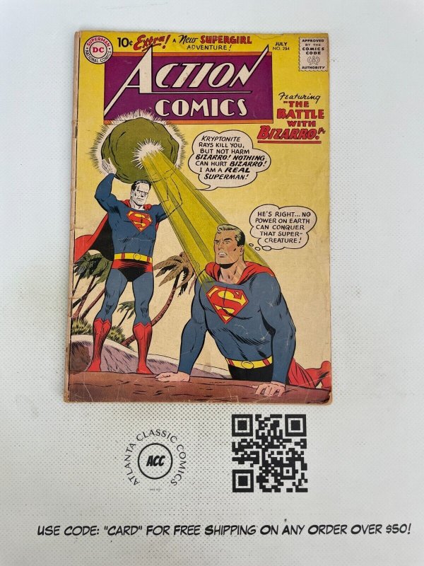 Action Comics #254 (DC Comics), raw comic book in VG/FN condition — front cover