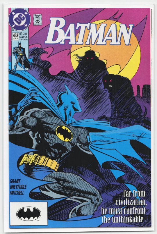 Batman #463 (DC Comics, 1991), raw, ungraded comic book — front cover