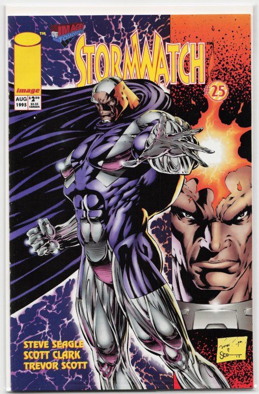 Stormwatch #25 (Image Comics, 1995), raw, ungraded comic book — front cover