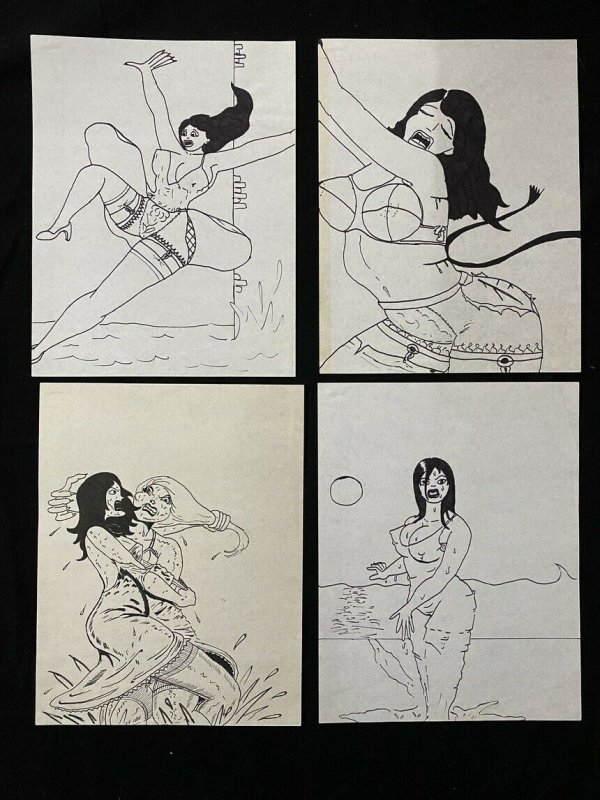 Senorita Rio Pin Up Lot of 7 Originals by Bobby Sommerkamp, raw, ungraded comic book — front cover