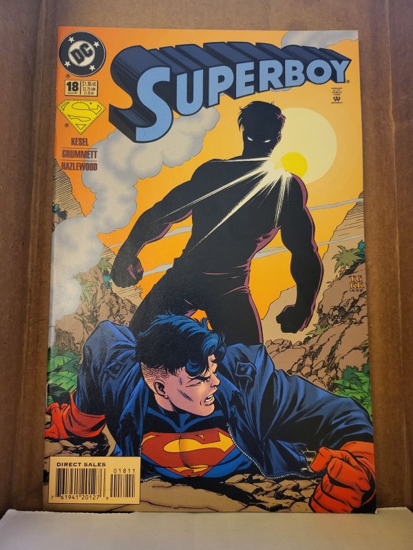 Superboy #18 (DC Comics, 1995), raw, ungraded comic book — front cover