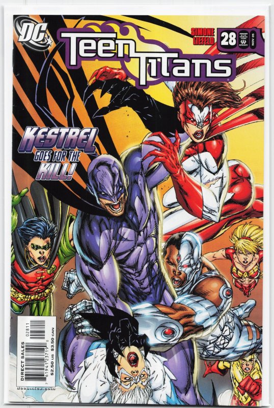 Teen Titans #28 (DC Comics, 2005), raw, ungraded comic book — front cover