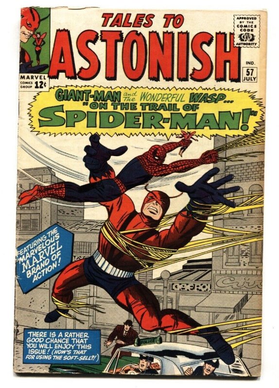 Tales to Astonish #57 (Marvel Comics, 1964), raw comic book in VG+ condition — front cover