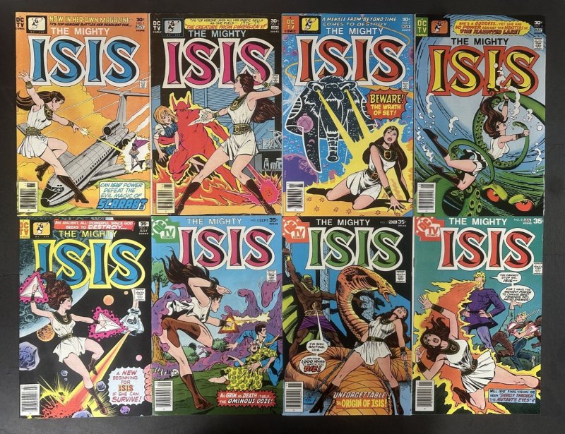 Isis (1978) #1-8 Complete VF Set Newsstand DC (DC Comics, 1978), raw comic book in VF condition — front cover