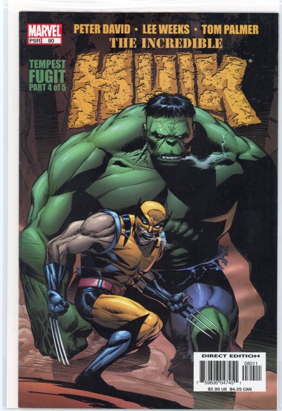 Incredible Hulk #80 (Marvel Comics, 2005), raw comic book in NM+ 9.6 condition — front cover