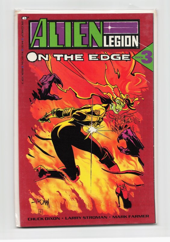 Alien Legion: On the Edge #3 (1991), raw, ungraded comic book — front cover