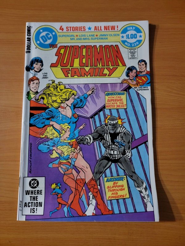 Superman Family #220 (DC Comics, 1982), raw comic book in NM condition — front cover