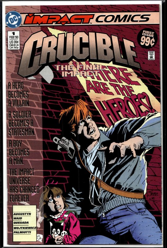 Crucible #1 (1993), raw, ungraded comic book — front cover