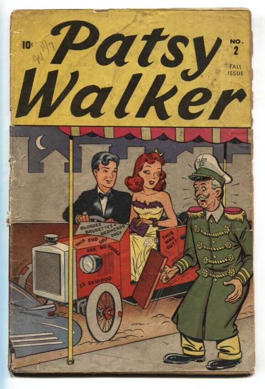 Patsy Walker #2 (Timely Comics, 1945), raw, ungraded comic book — front cover