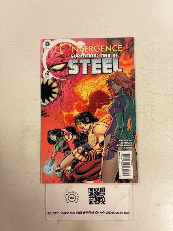 Convergence Superman: Man of Steel #2 (DC Comics), raw comic book in NM condition — front cover