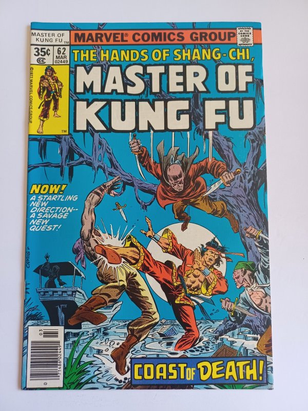 The Hands of Shang Chi Master of Kung Fu #62 (1978), raw comic book in VF condition — front cover