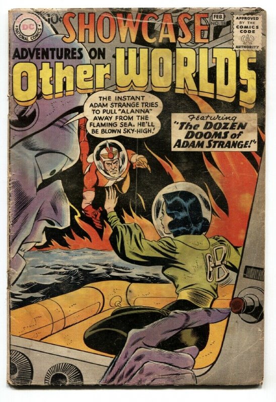 Showcase #18-1959-DC-2nd Adam Strange Comic Book G- (DC Comics, 1959), raw, ungraded comic book — front cover