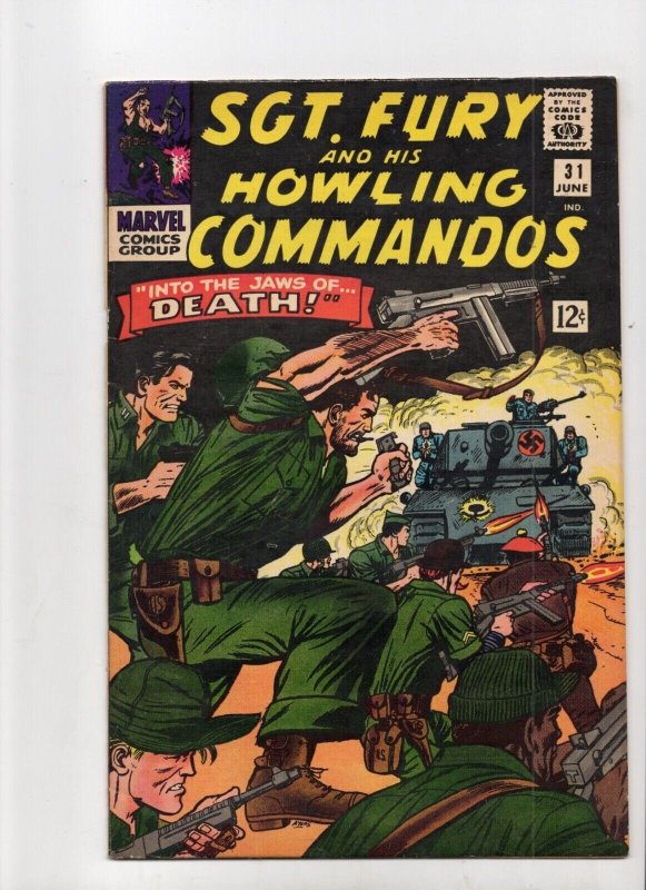 Sgt. Fury and His Howling Commandos #31 (Marvel Comics, 1966), raw comic book in VG/FN 5.0 condition — front cover