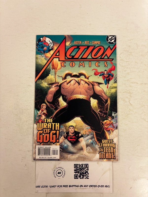 Action Comics #815 (DC Comics, 2004), raw comic book in NM condition — front cover