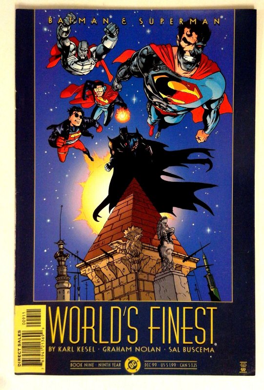 Batman and Superman World's Finest #9 (DC Comics, 1999), raw, ungraded comic book — front cover