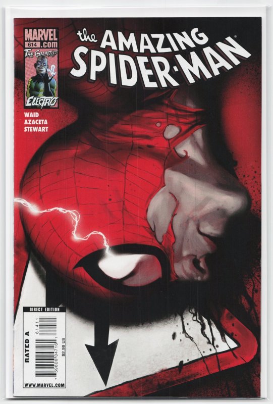 The Amazing Spider-Man #614 (Marvel Comics, 2010), raw, ungraded comic book — front cover