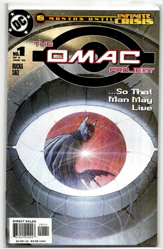 The Omac Project #1 (2005), raw, ungraded comic book — front cover
