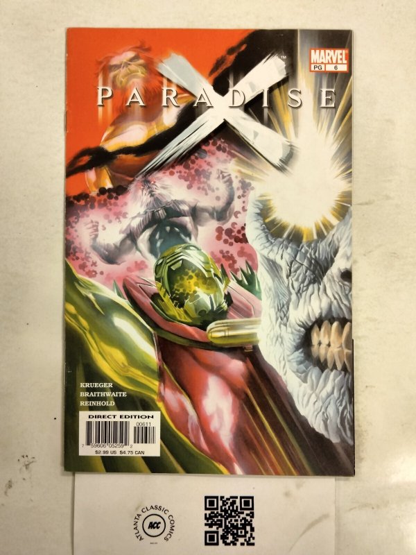 Paradise X #6 (Marvel Comics), raw comic book in NM condition — front cover