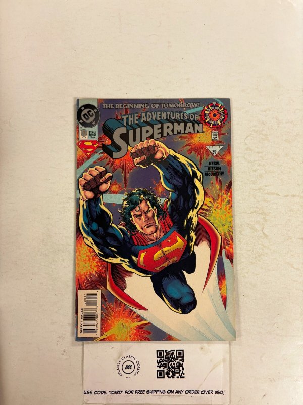 Adventures of Superman #0 (DC Comics, 1994), raw comic book in NM condition — front cover
