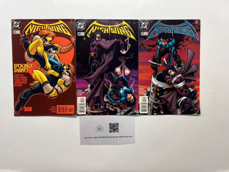 3 Nightwing DC Comic Books #27, raw, ungraded comic book — front cover