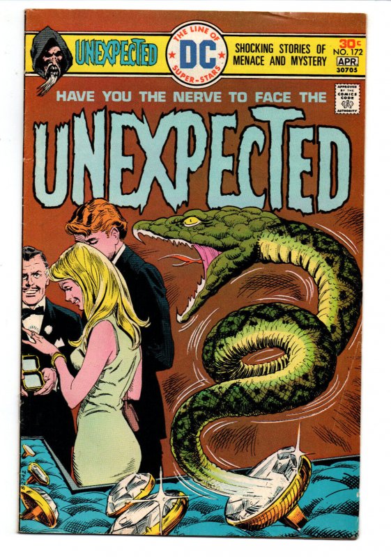 Unexpected #172 (DC Comics, 1976), raw comic book in VG/FN condition — front cover