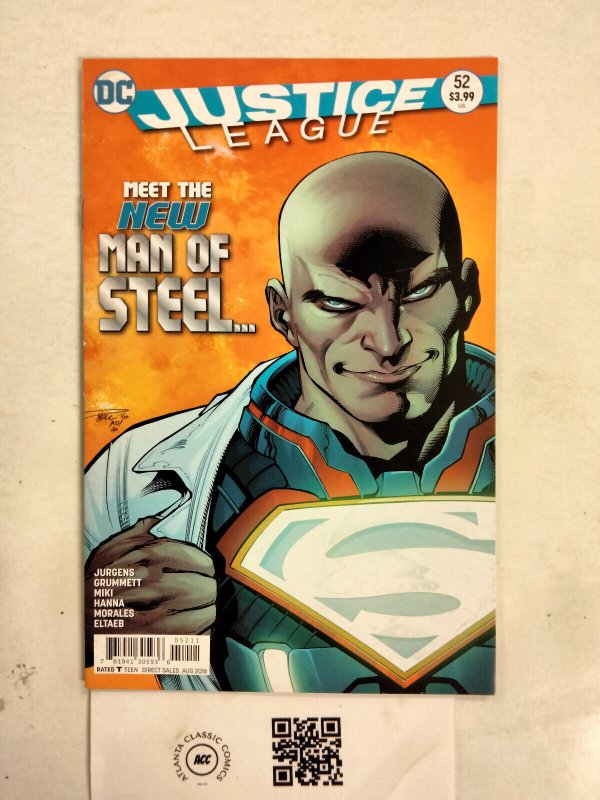 Justice League #52 (DC Comics, 1991), raw comic book in NM condition — front cover