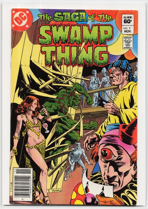 The Saga of Swamp Thing #7 (DC Comics, 1982), raw, ungraded comic book — front cover