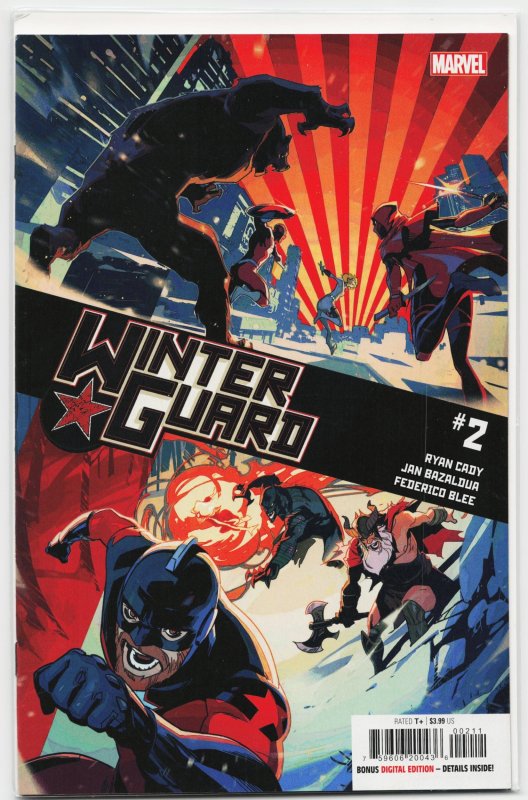 Winter Guard #2 (Marvel Comics, 2021), raw, ungraded comic book — front cover