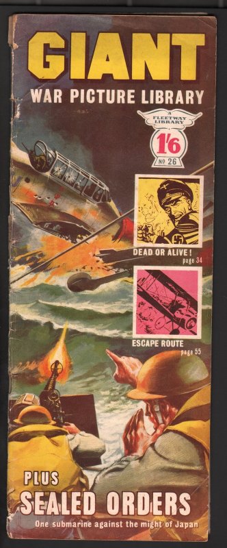 Giant War Picture Library #26 (1964), raw, ungraded comic book — front cover