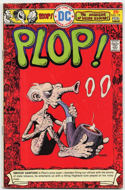 Plop! #19 (1976), raw, ungraded comic book — front cover