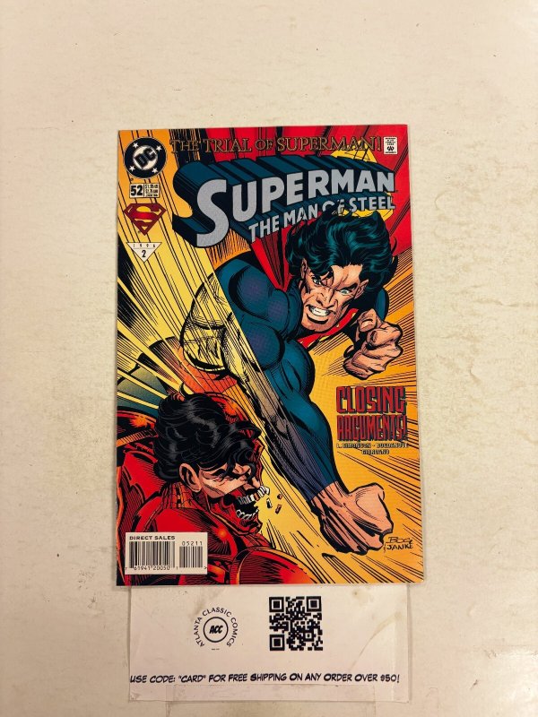 Superman the Man of Steel #52 (DC Comics, 1995), raw comic book in NM condition — front cover