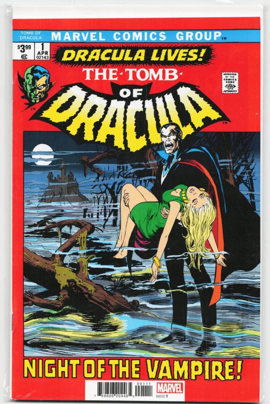 Tomb of Dracula #1 (Marvel Comics, 2022), raw, ungraded comic book — front cover