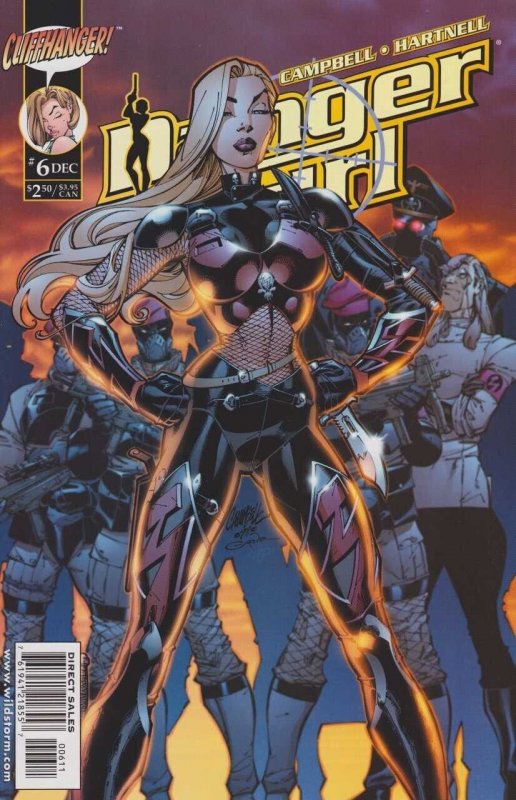 Danger Girl #6 (1998), raw comic book in NM condition — front cover