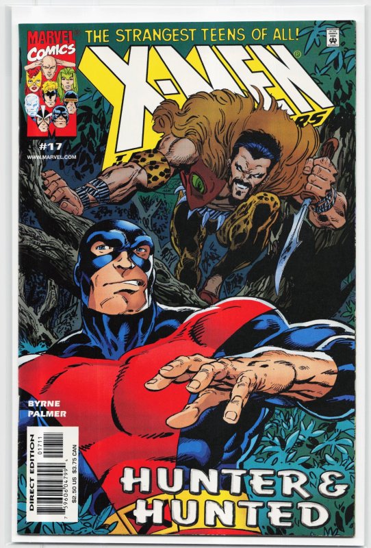 X-Men the Hidden Years #17 (2001), raw, ungraded comic book — front cover