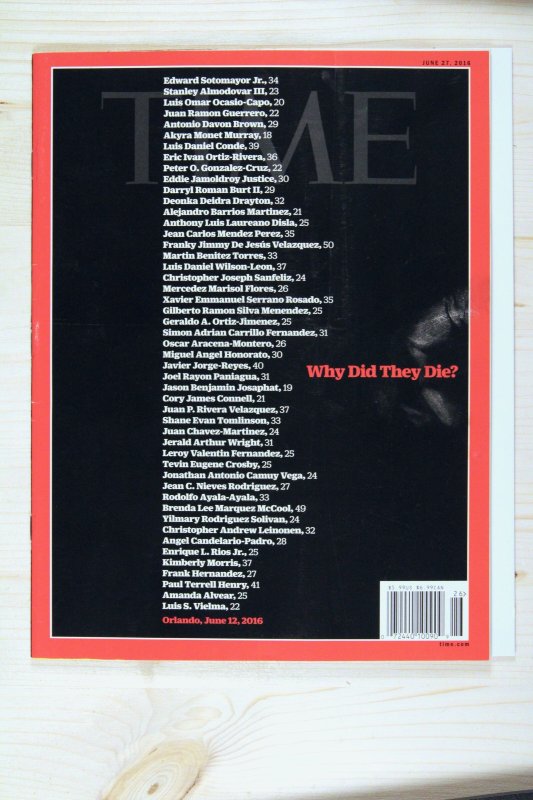 Time #? – Time Magazine (2016) (2016), raw, ungraded comic book — front cover