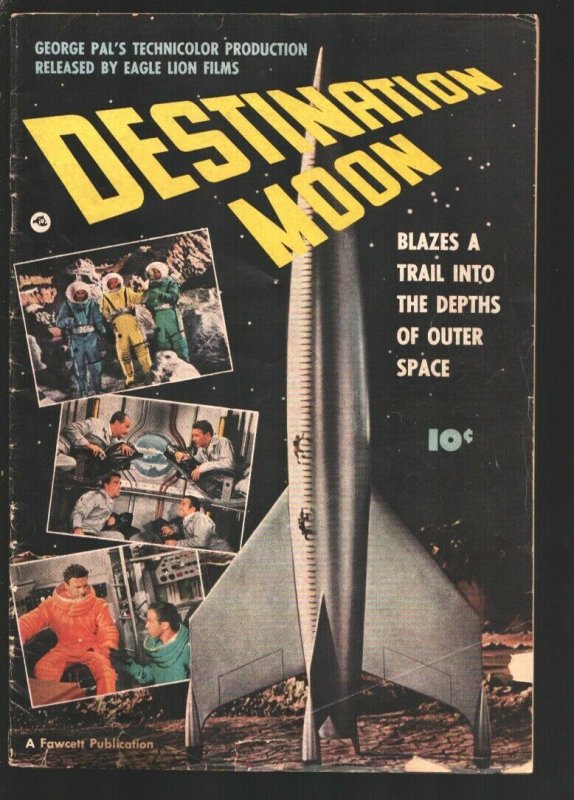 Fawcett Movie Comics-1950--"Destination Moon"-Rocket Cover- Based on the Geor... (Fawcett Publications), raw, ungraded comic book — front cover
