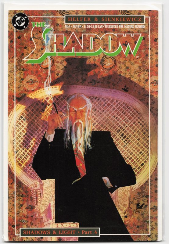 The Shadow #4 (1987), raw, ungraded comic book — front cover