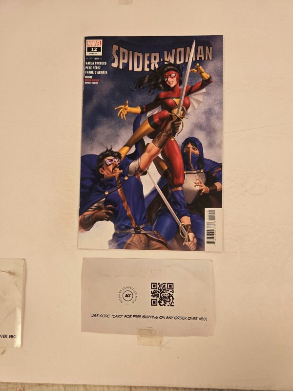 Spider-Woman #12 (Marvel Comics), raw comic book in NM condition — front cover