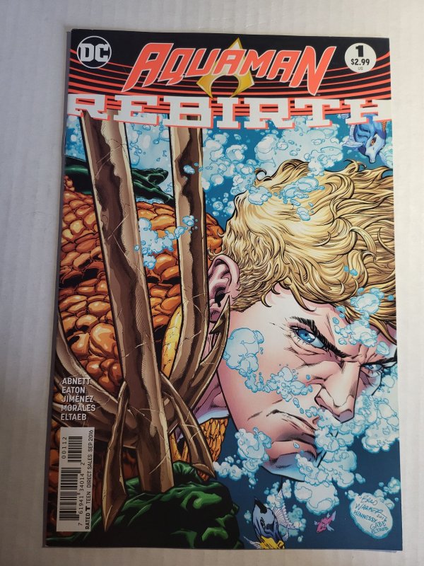 Aquaman: Rebirth (2016) (2016), raw, ungraded comic book — front cover