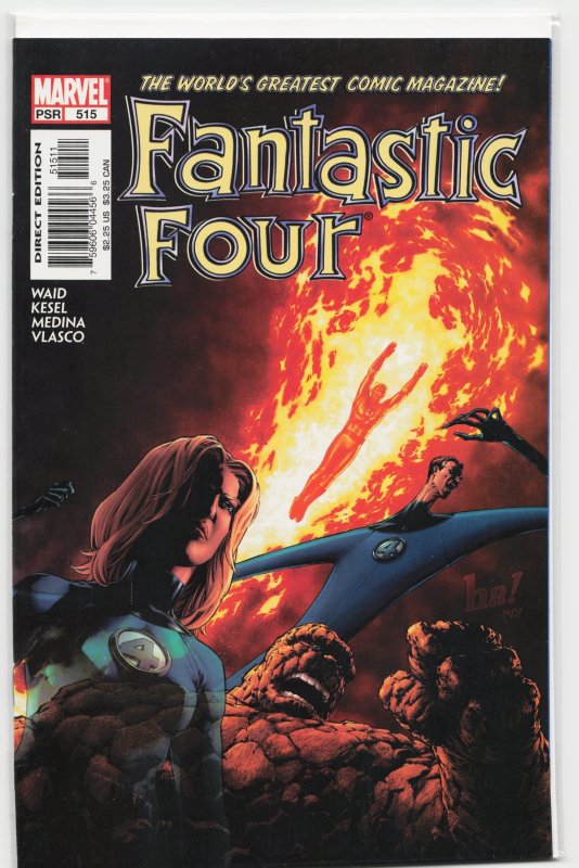 Fantastic Four #515 (Marvel Comics, 2004), raw, ungraded comic book — front cover