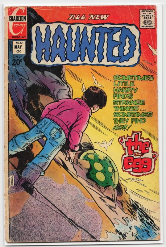 Haunted #12 (1973), raw, ungraded comic book — front cover