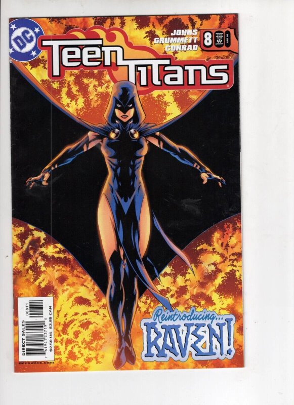 Teen Titans #8 (DC Comics, 2004), raw comic book in NM- 9.2 condition — front cover