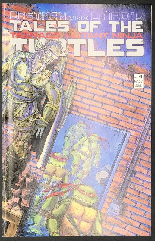 Tales of the Teenage Mutant Ninja Turtles #4 (1988), raw comic book in NM- condition — front cover