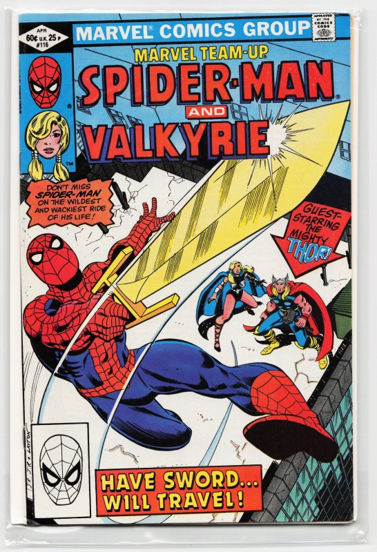 Marvel Team-Up #116 (Marvel Comics, 1982), raw, ungraded comic book — front cover