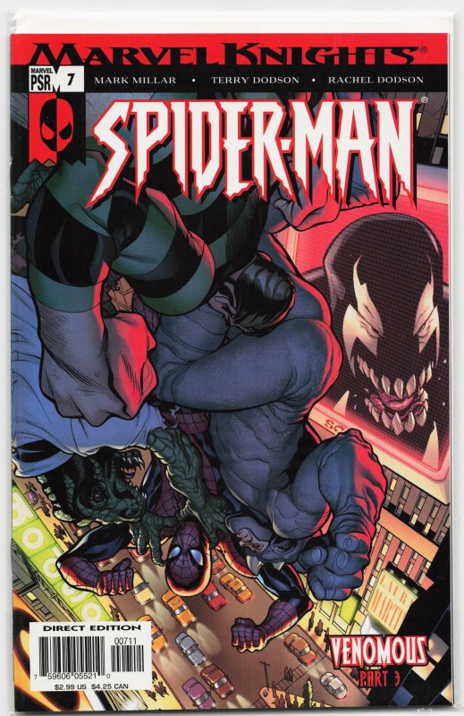 Marvel Knights Spider-Man #7 (Marvel Comics, 2004), raw, ungraded comic book — front cover