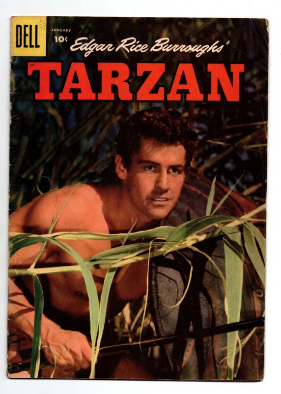 Tarzan #88 (Dell Comics, 1957), raw comic book in FN condition — front cover
