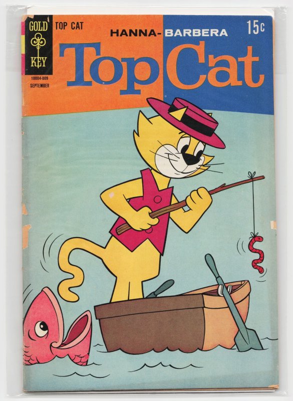 Top Cat #23 (Gold Key, 1968), raw, ungraded comic book — front cover